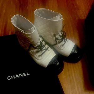 Chanel combat boot size 7